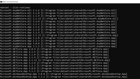 dotnet list sdks|How to Check .NET SDK Versions using Command .